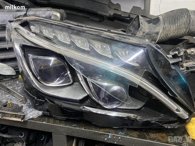 W205 десен фар двоен лед за части xenon led, снимка 1