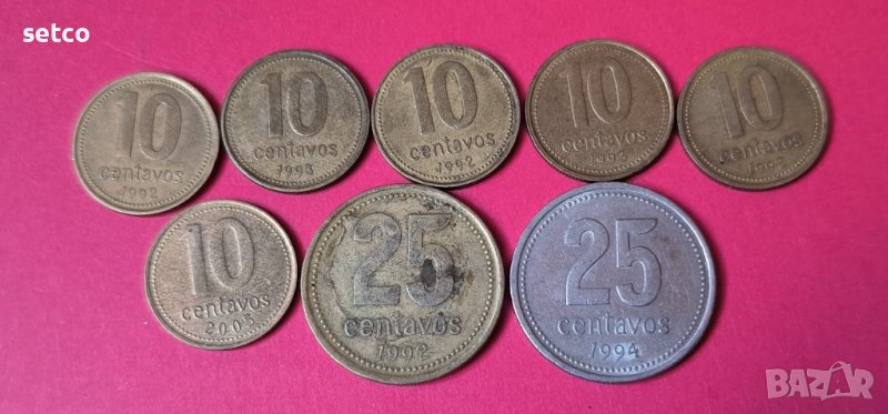 Лот 8 монети Аржентина  к85, снимка 1