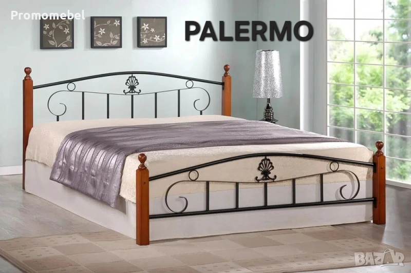 Метално легло от ковано желязо + МАТРАК AWA 160 / 200 , снимка 1