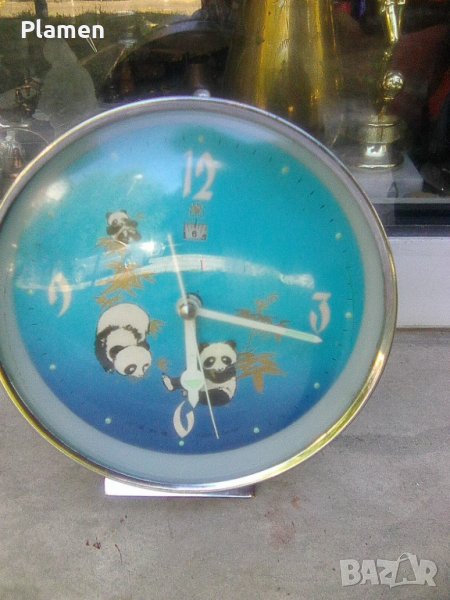 Китайски часовник будилник 2 с въртяща главата си панда, снимка 1