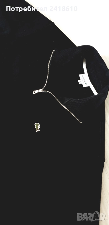 Lacoste Classic Fit Cotton Knit  3/ 4 Cip Size / 8 - 3XL НОВО! ОРИГИНАЛ! Мъжка Блуза с 3/4 Цип, снимка 1