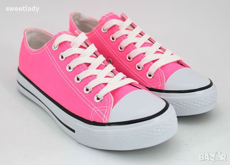 Супер модни кецове в розов цвят, снимка 1