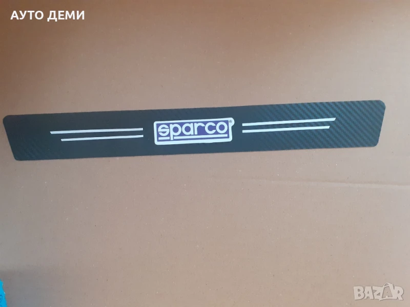 ТОП Цена за 5 броя стикери за прагове и задна броня с лого SPARCO Спарко, снимка 1