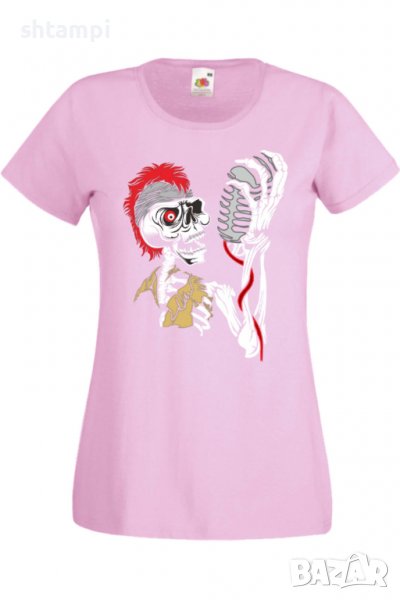Дамска Тениска Sceleton singer,Изненада,Повод,Подарък,Празник, снимка 1