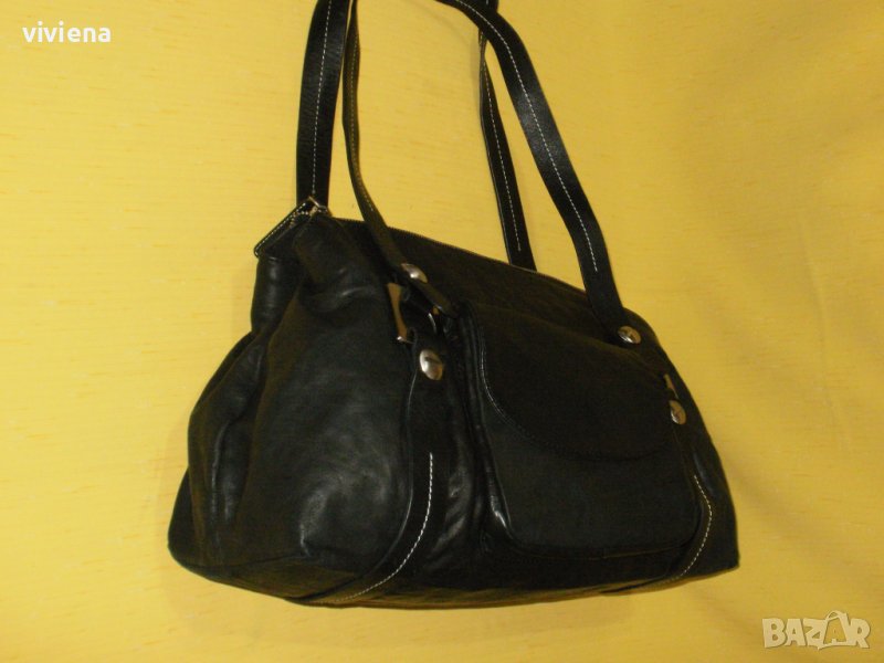 NOVA, голяма дамска чанта естествена кожа, снимка 1