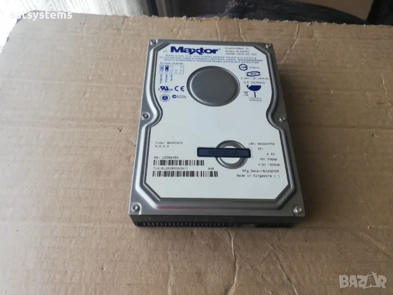 Хард диск Maxtor DiamondMax 10 6L250R0 250GB IDE Ultra ATA133, снимка 1