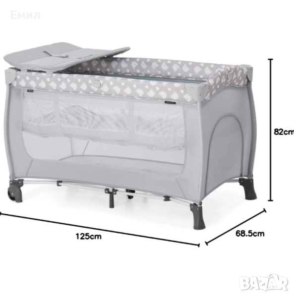 Сгъваемо преносимо детско легло марка Hauck, снимка 1