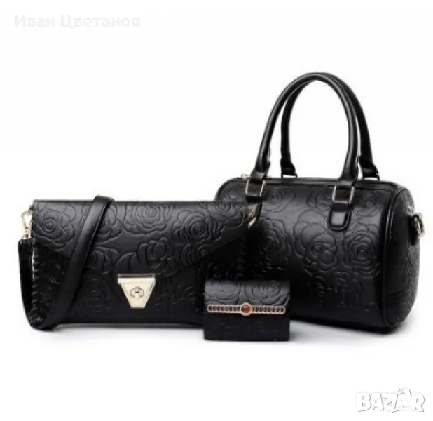 Комплект от 2 бр. дамски чанти + портмоне BAG74, снимка 1