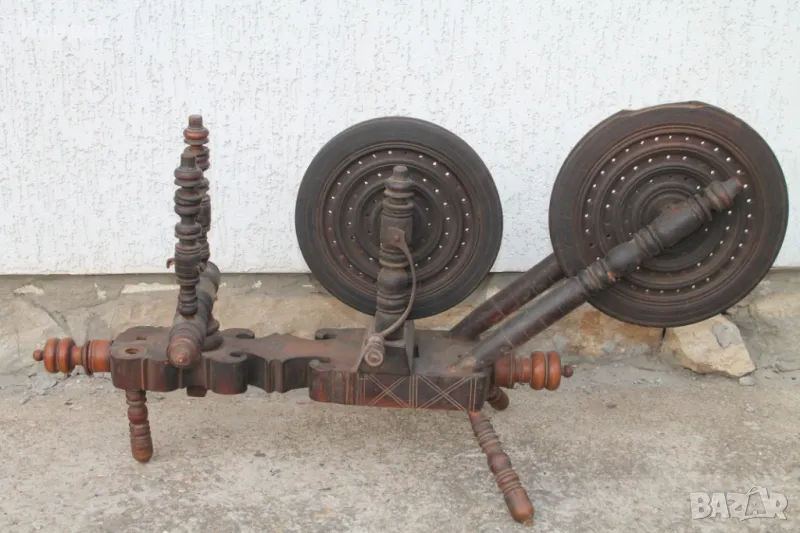 Стар чекрък за предене на вълна, снимка 1