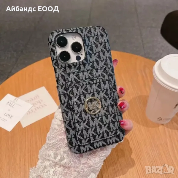 Калъф от ЕКО кожа Michael Kors за iPhone 11/12/13/14/15/16, снимка 1