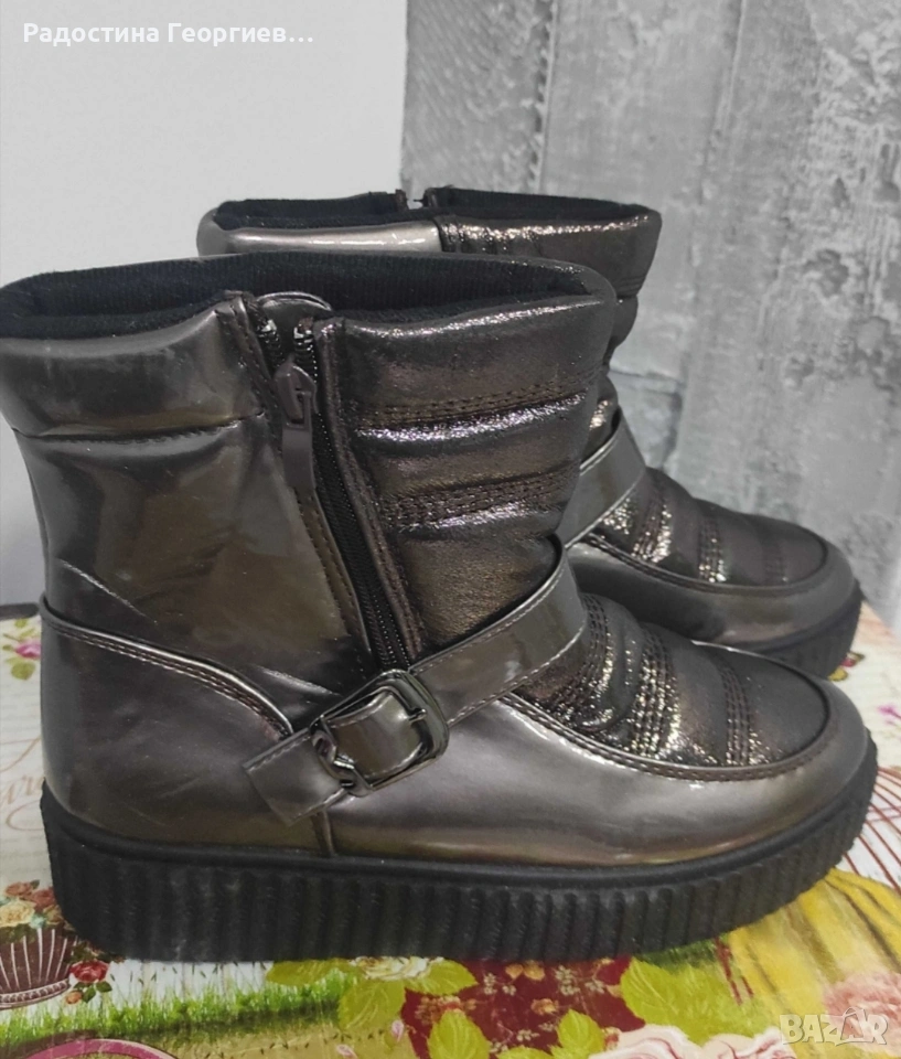 Топли зимни боти, тип апрески , снимка 1