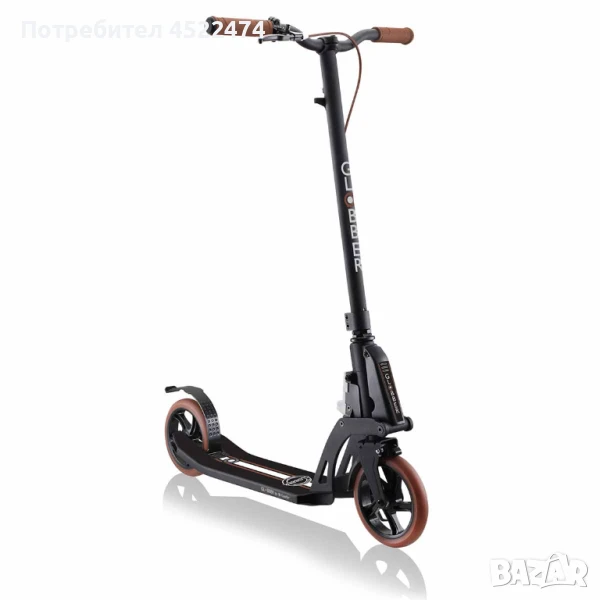 Тротинетка За Възрастни Globber One k 180, Сгъваема, Vintage Black, снимка 1