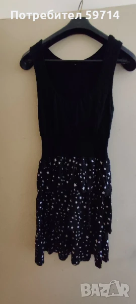 Еластична черна рокля , снимка 1