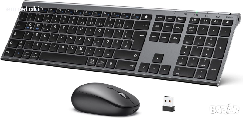 iClever IC-GK03-2.4G,клавиатура и мишка, комплект с двойна , снимка 1