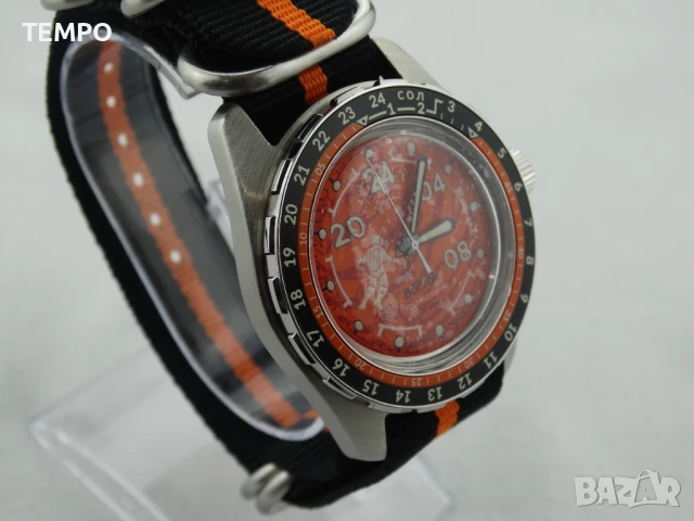 ВОСТОК АМФИБИЯ АВТОМАТИЧЕН ref: 14091В - “КОСМОДАЙВЕР”- “МАРС” 2 - 24 ЧАСА - ЛИМИТИРАН - 669 бр., снимка 11 - Мъжки - 51091261