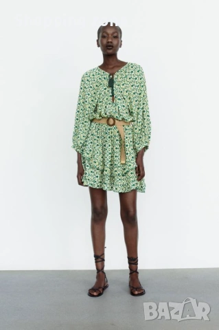 Ефирна къса разкроена рокля, снимка 3 - Рокли - 54177810