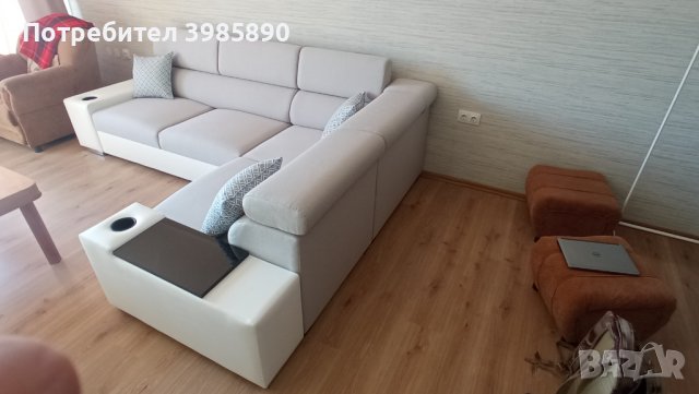 Ъглов диван, снимка 6 - Дивани и мека мебел - 44218434