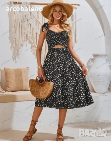 Дамски комплект рокля от две части, 2цвята , снимка 8 - Комплекти - 49710479