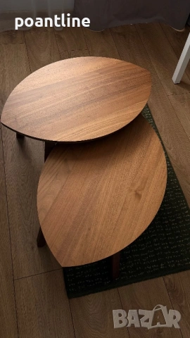 IKEA премиум колекция STOCKHOLM Комплект масички 2 бр. ИКЕА, снимка 3 - Маси - 53281501