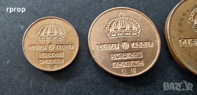  Монети. Швеция. 1 ,2 ,5 оре. Стара емисия. , снимка 5 - Нумизматика и бонистика - 37665718