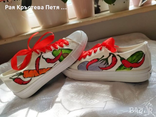 Ръчно рисувани кецове, маратонки по Ваша идея, снимка 2 - Маратонки - 18440516