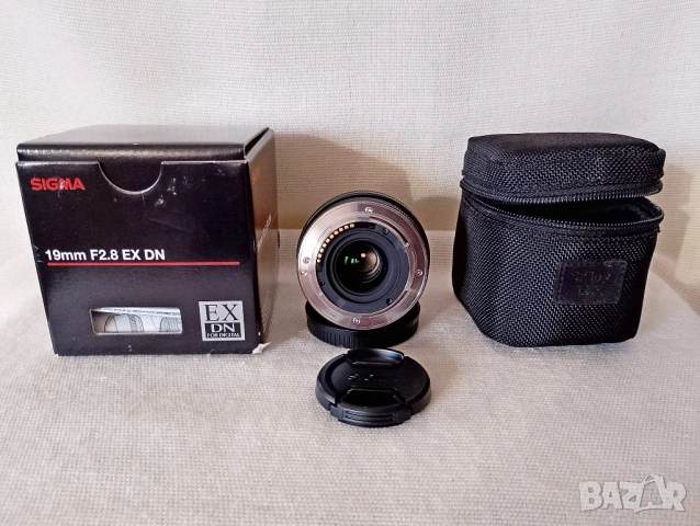 Sigma 19/2.8 EX DN - Sony E mount, снимка 4 - Обективи и филтри - 53333248