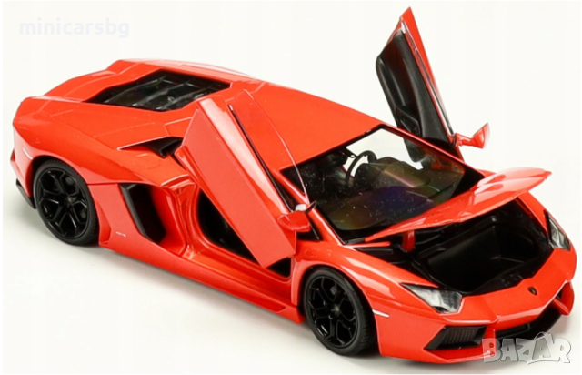 1:24 Метални колички: Lamborghini Aventador Coupe (Ламборгини) Welly, снимка 2 - Колекции - 44568834
