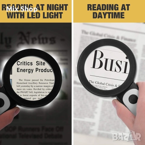 30x Лупа със светлина, снимка 5 - Друга електроника - 53923475