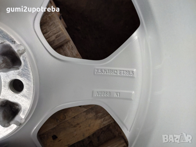 18 джанти 5х100 Audi A1 S1 8X S-Line 7,5J et39,5 Оригинал Чисто нови, снимка 9 - Гуми и джанти - 36486834