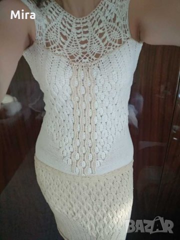 Рокля уникат-ръчна изработка, 100%естествен материал, снимка 4 - Рокли - 30298296