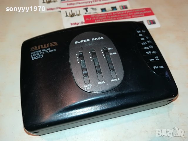 ★ █▬█ 🛑 ▀█▀ ★aiwa hs-ta323 reverse walkman tape/radio-france 0711221702