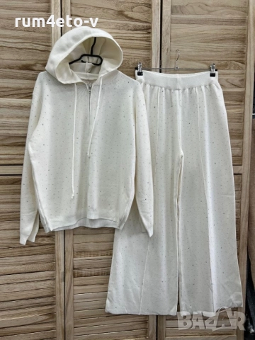 Комплект от фино плетиво с камъни , снимка 2 - Комплекти - 52435430