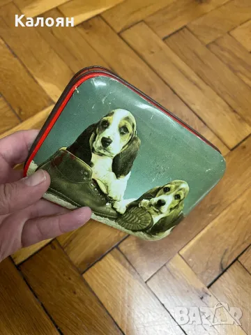 Метална кутийка от бонбони с кучета английска отигинална, снимка 2 - Колекции - 48362878