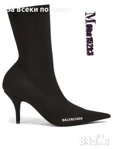 Дамски боти на ток Balenciaga👢Fandi от 36 до 41 номер Код D1387, снимка 3 - Дамски боти - 48078937