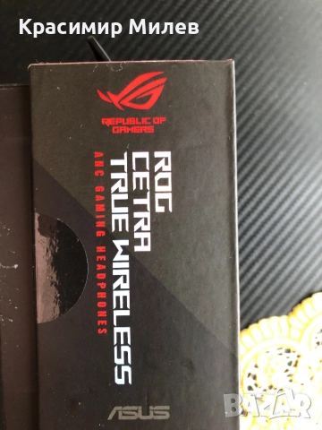 Безжични слушалки ASUS - ROG Cetra True Wireless, ANC, бели, снимка 13 - Слушалки и портативни колонки - 52742398
