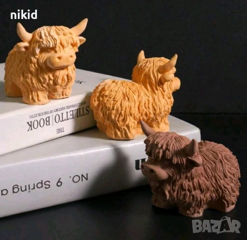 3D Овен Бик крава силиконов молд форма фондан шоколад гипс смола свещ декор, снимка 3 - Форми - 51424110