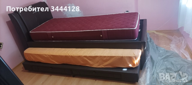 Легло с допълнителен модул за сън и 2 чекмеджета 