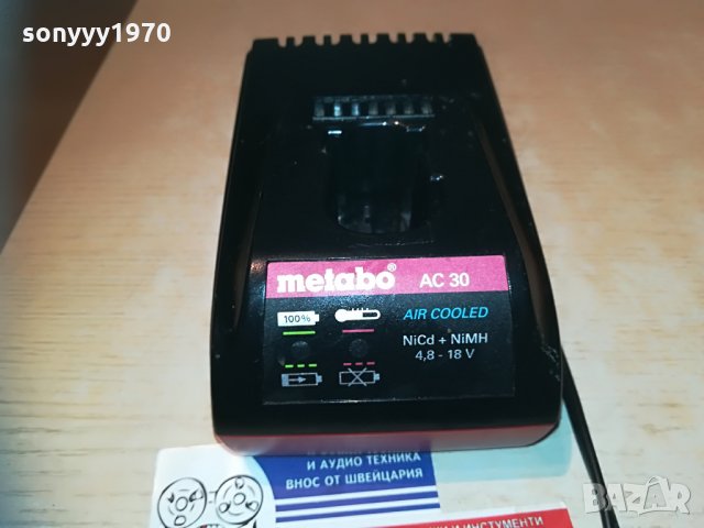 metabo air cooled battery charger-внос switzerland, снимка 9 - Винтоверти - 30074135