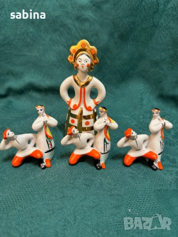 Статуетки Матрьошка-Невеста-Дулево и Танц-гопак на Полонное, СССР