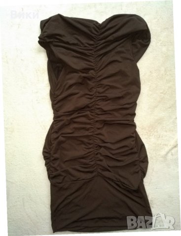 Кафява еластична рокля по- тялото , снимка 8 - Рокли - 29247980