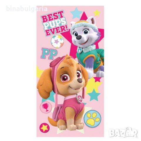 Детски кърпи за плаж или за къпане модел " Paw Patrol ", снимка 2 - За банята - 36583007