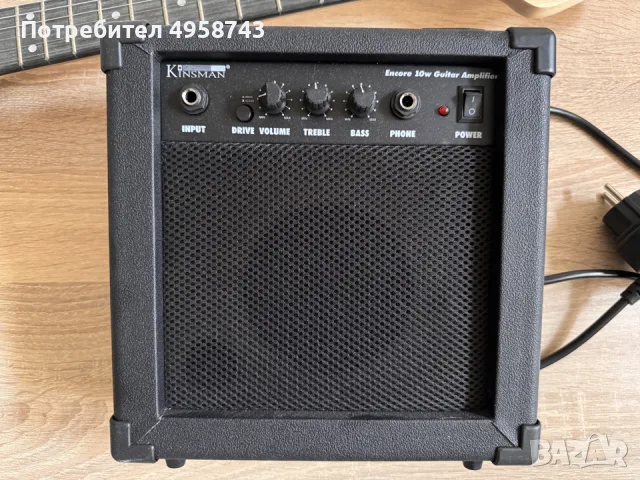 Електрическа китара Encore Blaster E60 Gloss Black с усилвател, снимка 3 - Китари - 56214229