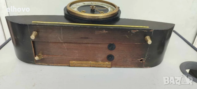 Стар каминен часовник, снимка 7 - Антикварни и старинни предмети - 50443558