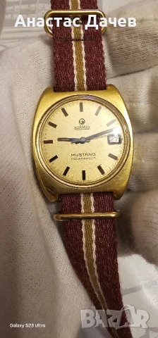 Винтидж часовник ROAMER MUSTANG INDIANAPOLIS , снимка 4 - Мъжки - 51162892