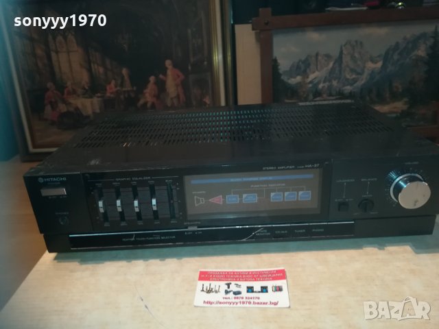 hitachi ha-37 amplifier-made in japan 1603211838, снимка 2 - Ресийвъри, усилватели, смесителни пултове - 32186748