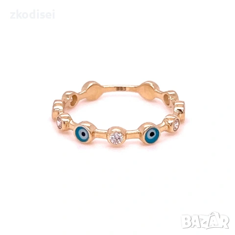 Златен дамски пръстен 1,44гр. 14кр. проба:585 размер:54 модел:38848-5