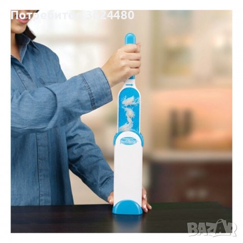 Четка за почистване на косми от домашни любимци Fur Wizard, снимка 4 - Други стоки за дома - 40005214