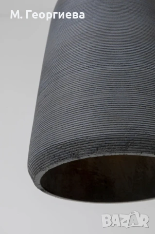 Дизайнерски полилей KARE DESIGN - НОВ (бетон и масивно дърво), снимка 10 - Лампи за таван - 54213283