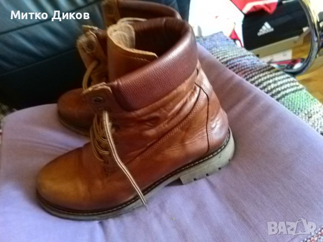 Женски боти естествена кожа България №40 стелка 255мм, снимка 4 - Дамски боти - 39160525