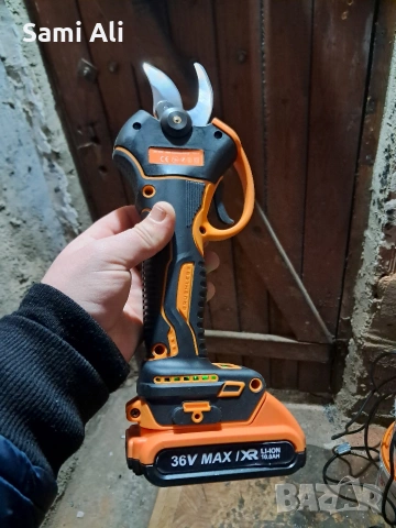 НОВ Акумулаторен градинарски нож Vermark Stärke 36V 10Ah - Немско качество, снимка 5 - Други инструменти - 53982726